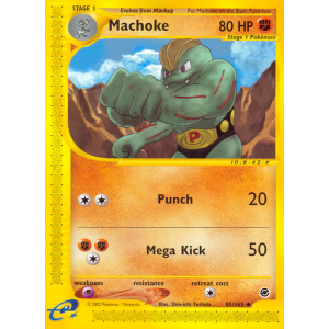 Machoke 85/165 Pokemon TCG E-Card Expedition Base Set