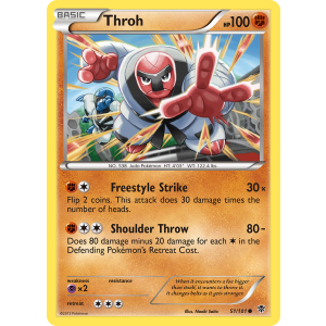 Throh 51/101 Pokemon TCG Black & White Plasma Blast