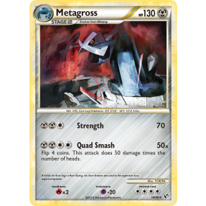 Metagross 18/90 Pokemon TCG HeartGold & SoulSilver HSUndaunted