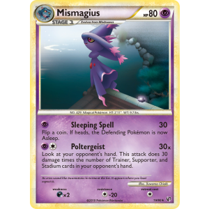 Mismagius 19/90 Pokemon TCG HeartGold & SoulSilver HSUndaunted