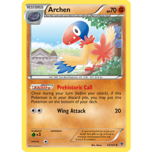 Archen 53/101 Pokemon TCG Black & White Plasma Blast