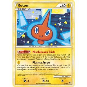 Rotom 20/90 Pokemon TCG HeartGold & SoulSilver HSUndaunted