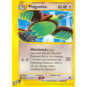 Pidgeotto 88/165 Pokemon TCG E-Card Expedition Base Set