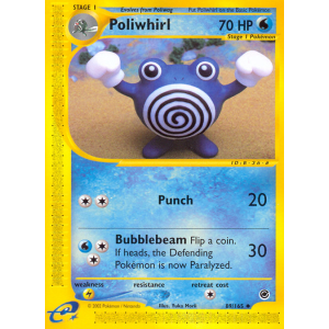 Poliwhirl 89/165 Pokemon TCG E-Card Expedition Base Set