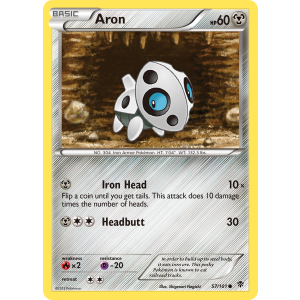 Aron 57/101 Pokemon TCG Black & White Plasma Blast