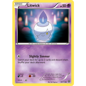 Litwick 48/114 Pokemon TCG XY Steam Siege