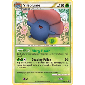 Vileplume 24/90 Pokemon TCG HeartGold & SoulSilver HSUndaunted