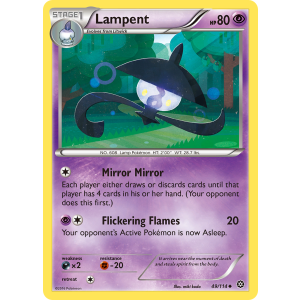 Lampent 49/114 Pokemon TCG XY Steam Siege