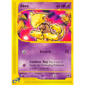 Abra 93/165 Pokemon TCG E-Card Expedition Base Set