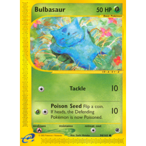 Bulbasaur 94/165 Pokemon TCG E-Card Expedition Base Set