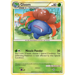 Gloom 27/90 Pokemon TCG HeartGold & SoulSilver HSUndaunted