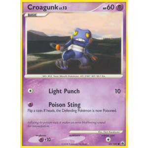 Croagunk 60/100 Pokemon TCG Diamond & Pearl Majestic Dawn