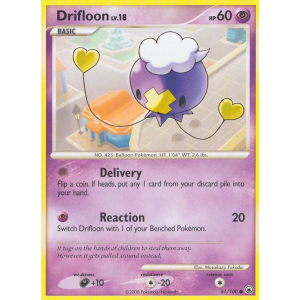 Drifloon 61/100 Pokemon TCG Diamond & Pearl Majestic Dawn