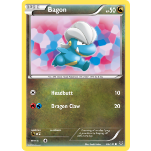 Bagon 62/101 Pokemon TCG Black & White Plasma Blast