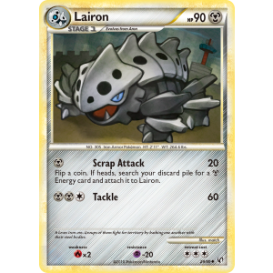 Lairon 29/90 Pokemon TCG HeartGold & SoulSilver HSUndaunted