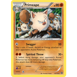 Primeape 53/114 Pokemon TCG XY Steam Siege