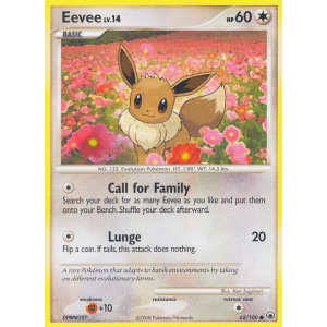 Eevee 62/100 Pokemon TCG Diamond & Pearl Majestic Dawn