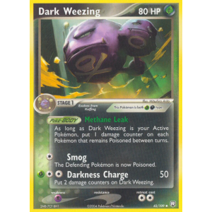 Dark Weezing 42/109 Pokemon TCG EX Team Rocket Returns