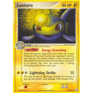 Lanturn 38/101 Pokemon TCG EX Hidden Legends