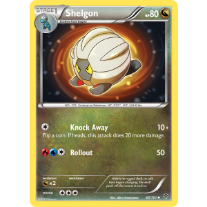 Shelgon 63/101 Pokemon TCG Black & White Plasma Blast