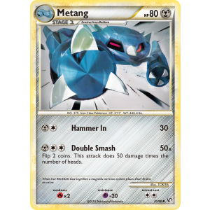 Metang 30/90 Pokemon TCG HeartGold & SoulSilver HSUndaunted