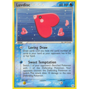 Luvdisc 40/101 Pokemon TCG EX Hidden Legends