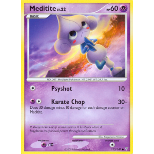 Meditite 113/147 Pokemon TCG Platinum Supreme Victors