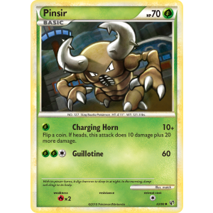 Pinsir 32/90 Pokemon TCG HeartGold & SoulSilver HSUndaunted