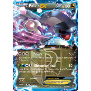 Rare Holo EX Palkia-EX 66/101 Pokemon TCG Black & White Plasma Blast