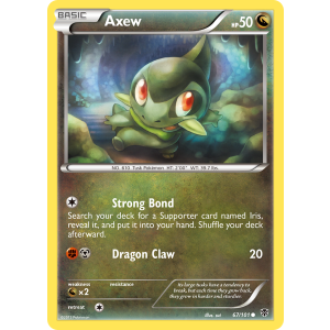 Axew 67/101 Pokemon TCG Black & White Plasma Blast