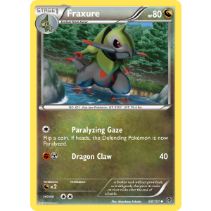 Fraxure 68/101 Pokemon TCG Black & White Plasma Blast