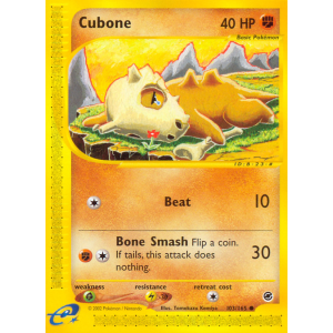 Cubone 103/165 Pokemon TCG E-Card Expedition Base Set