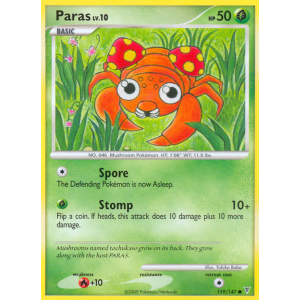 Paras 119/147 Pokemon TCG Platinum Supreme Victors