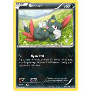 Sneasel 60/114 Pokemon TCG XY Steam Siege