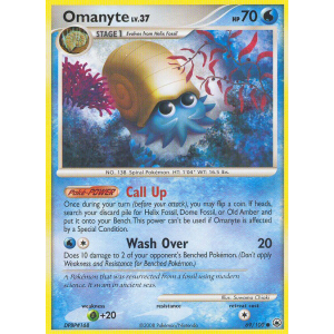 Omanyte 69/100 Pokemon TCG Diamond & Pearl Majestic Dawn