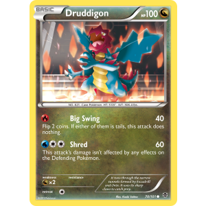 Druddigon 70/101 Pokemon TCG Black & White Plasma Blast