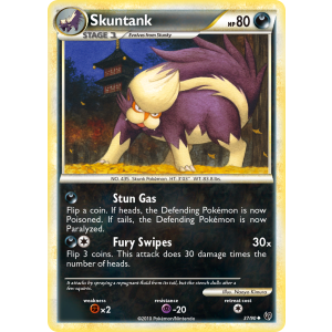 Skuntank 37/90 Pokemon TCG HeartGold & SoulSilver HSUndaunted