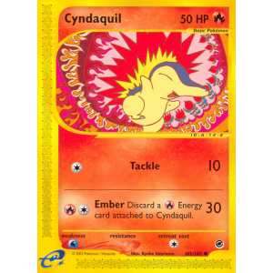 Cyndaquil 105/165 Pokemon TCG E-Card Expedition Base Set