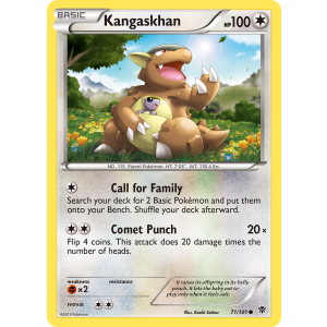 Kangaskhan 71/101 Pokemon TCG Black & White Plasma Blast