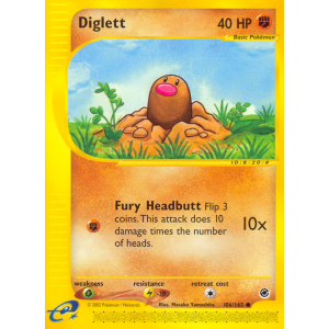 Diglett 106/165 Pokemon TCG E-Card Expedition Base Set