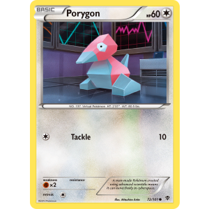 Porygon 72/101 Pokemon TCG Black & White Plasma Blast