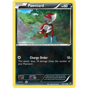 Pawniard 63/114 Pokemon TCG XY Steam Siege