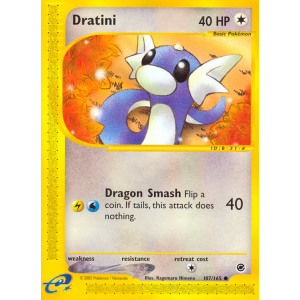 Dratini 107/165 Pokemon TCG E-Card Expedition Base Set