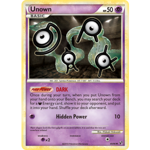 Unown 40/90 Pokemon TCG HeartGold & SoulSilver HSUndaunted