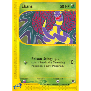 Ekans 108/165 Pokemon TCG E-Card Expedition Base Set