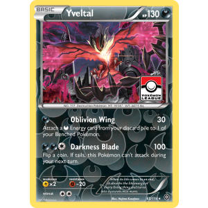 Rare Holo Yveltal 65/114 Pokemon TCG XY Steam Siege