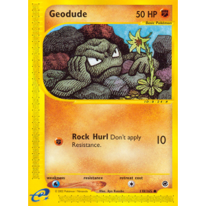 Geodude 110/165 Pokemon TCG E-Card Expedition Base Set