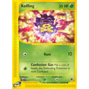 Koffing 114/165 Pokemon TCG E-Card Expedition Base Set