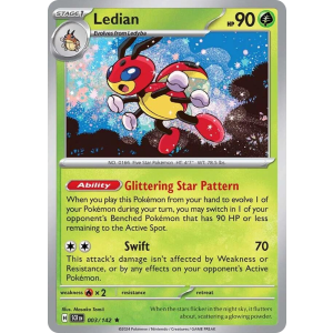 Ledian 3/142 Pokemon TCG Scarlet & Violet Stellar Crown