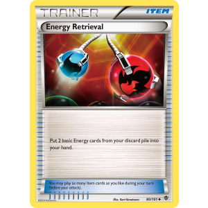 Energy Retrieval 80/101 Pokemon TCG Black & White Plasma Blast